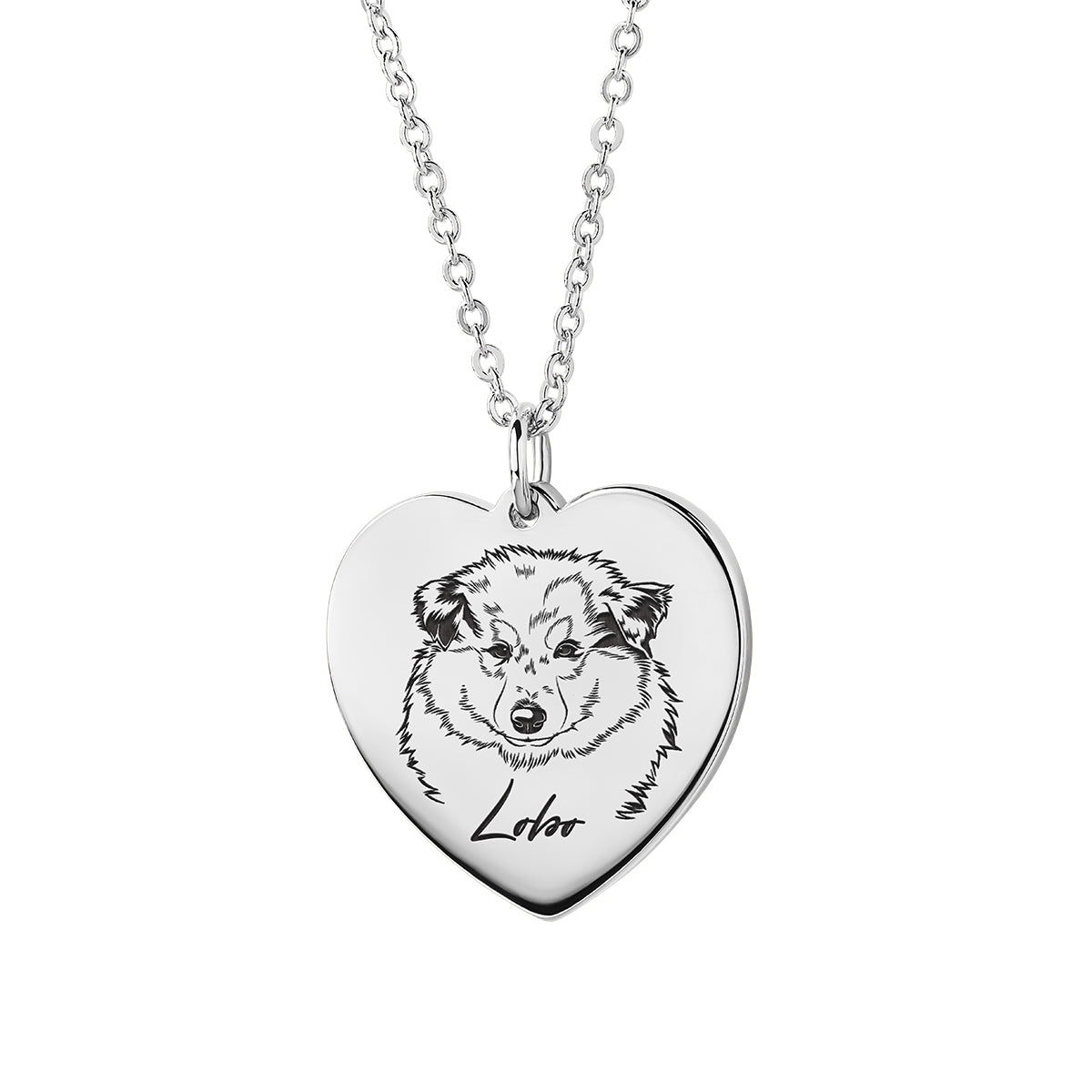 Pawtrait-Herzkette