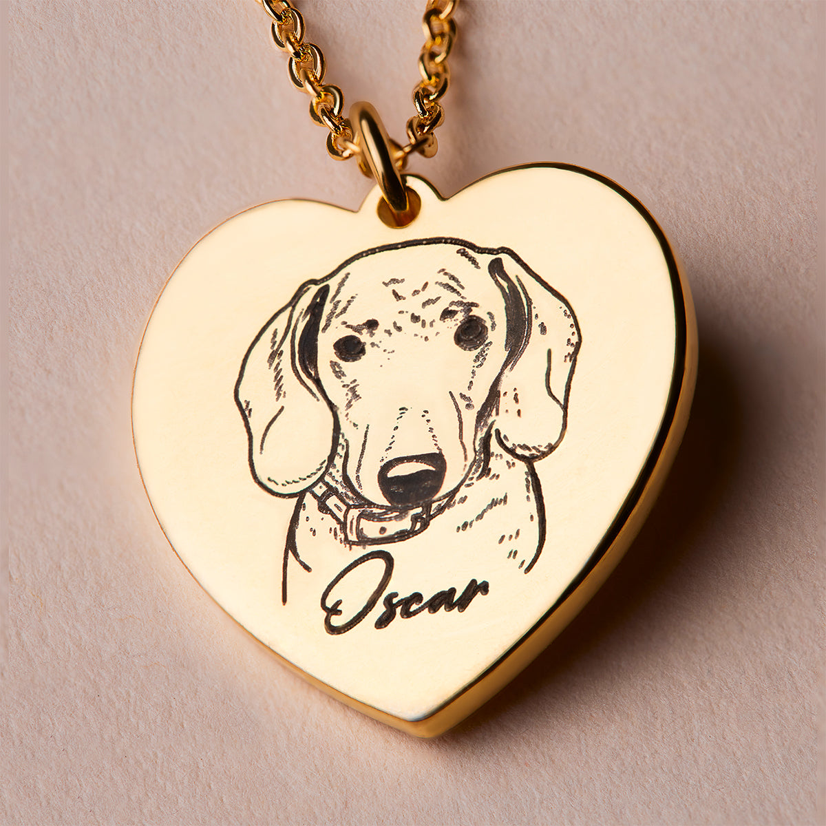 Pawtrait-Herzkette