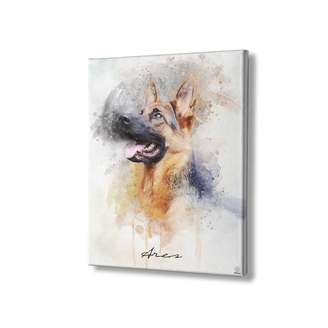 Wasserfarben Pawtrait