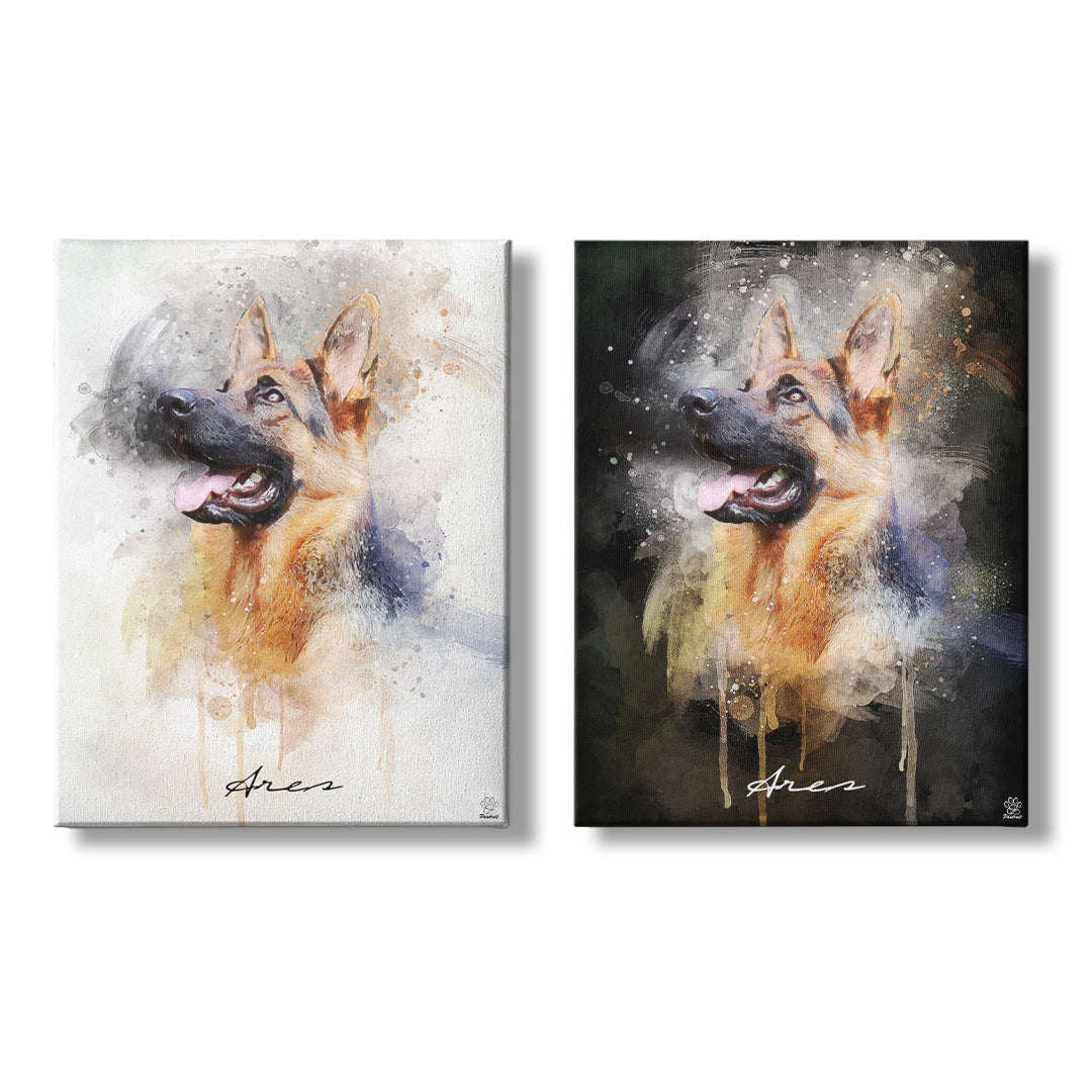 Wasserfarben Pawtrait