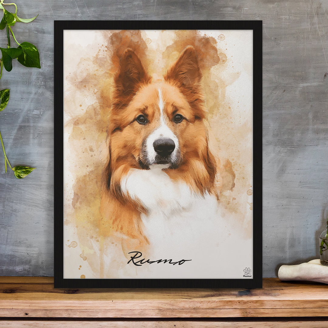 Wasserfarben Pawtrait