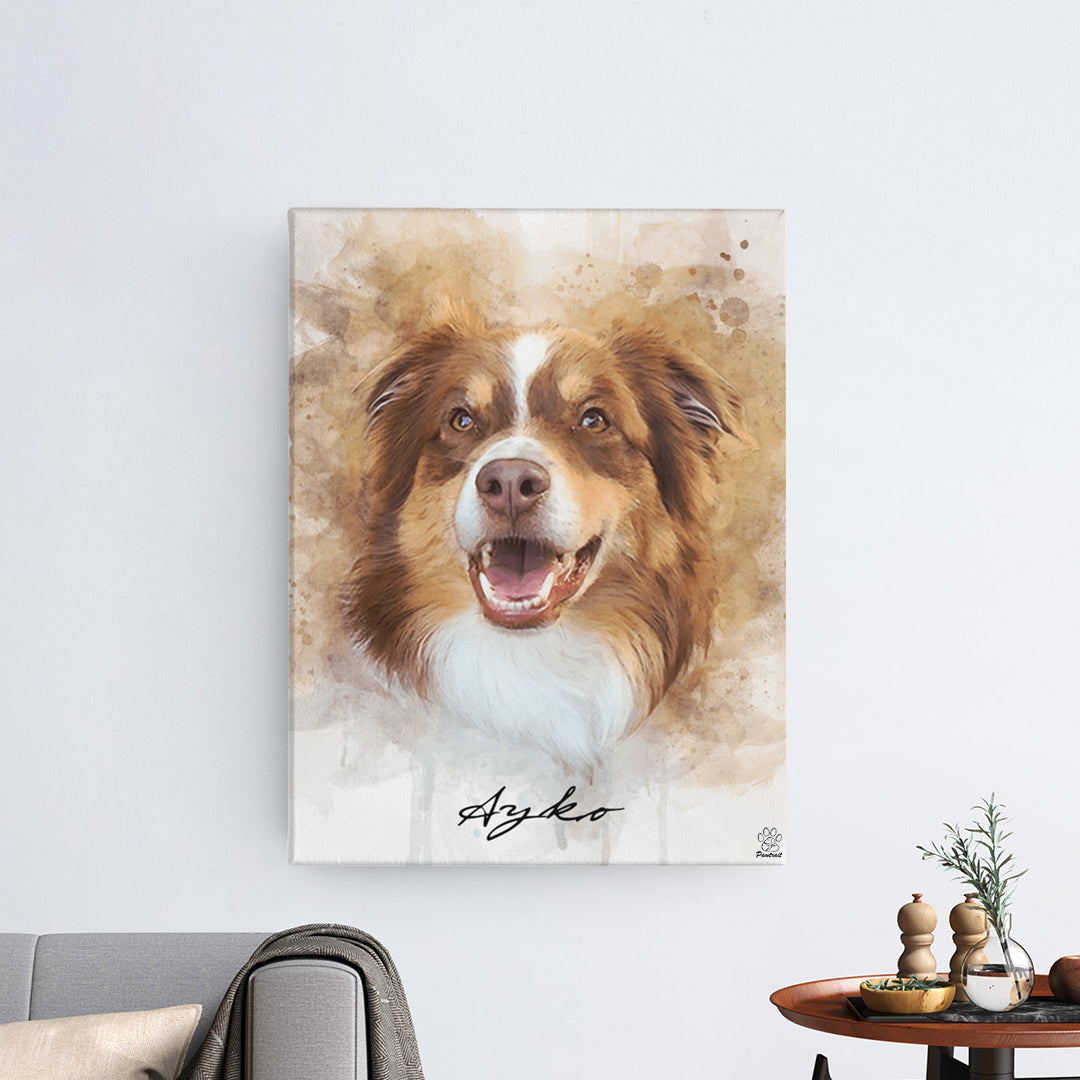 Wasserfarben Pawtrait