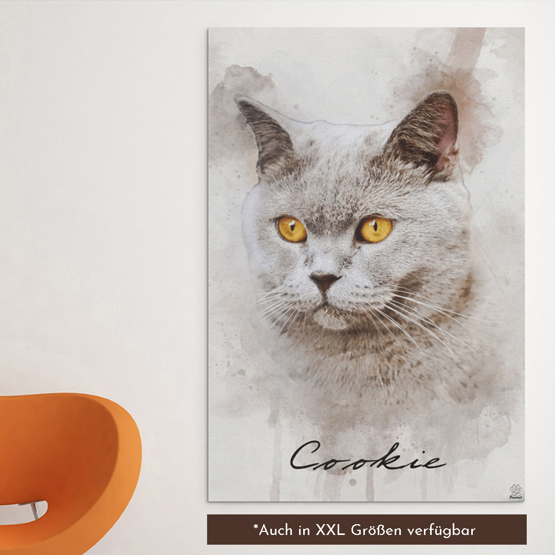 Wasserfarben Pawtrait